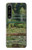 W3674 Claude Monet Footbridge and Water Lily Pool Hülle Schutzhülle Taschen und Leder Flip für Sony Xperia 1 IV