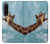 W3680 Cute Smile Giraffe Hülle Schutzhülle Taschen und Leder Flip für Sony Xperia 1 IV