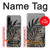 W3692 Gray Black Palm Leaves Hülle Schutzhülle Taschen und Leder Flip für Sony Xperia 1 IV