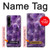 W3713 Purple Quartz Amethyst Graphic Printed Hülle Schutzhülle Taschen und Leder Flip für Sony Xperia 1 IV