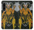 W3740 Tarot Card The Devil Hülle Schutzhülle Taschen und Leder Flip für Sony Xperia 1 IV