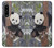 W3793 Cute Baby Panda Snow Painting Hülle Schutzhülle Taschen und Leder Flip für Sony Xperia 1 IV