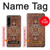 W3813 Persian Carpet Rug Pattern Hülle Schutzhülle Taschen und Leder Flip für Sony Xperia 1 IV