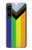 W3846 Pride Flag LGBT Hülle Schutzhülle Taschen und Leder Flip für Sony Xperia 1 IV