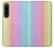 W3849 Colorful Vertical Colors Hülle Schutzhülle Taschen und Leder Flip für Sony Xperia 1 IV