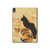 W3229 Vintage Cat Poster Tablet Hülle Schutzhülle Taschen für iPad Air (2022,2020, 4th, 5th), iPad Pro 11 (2022, 6th)