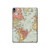 W3418 Vintage World Map Tablet Hülle Schutzhülle Taschen für iPad Air (2022,2020, 4th, 5th), iPad Pro 11 (2022, 6th)