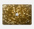 W3388 Gold Glitter Graphic Print Hülle Schutzhülle Taschen für MacBook Air 13″ (2022,2024) - A2681, A3113