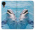 W1291 Dolphin Hülle Schutzhülle Taschen und Leder Flip für Samsung Galaxy A03 Core