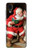 W1417 Santa Claus Merry Xmas Hülle Schutzhülle Taschen und Leder Flip für Samsung Galaxy A03 Core