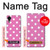 W2358 Pink Polka Dots Hülle Schutzhülle Taschen und Leder Flip für Samsung Galaxy A03 Core