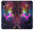 W2486 Rainbow Unicorn Nebula Space Hülle Schutzhülle Taschen und Leder Flip für Samsung Galaxy A03 Core