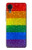 W2683 Rainbow LGBT Pride Flag Hülle Schutzhülle Taschen und Leder Flip für Samsung Galaxy A03 Core