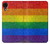 W2683 Rainbow LGBT Pride Flag Hülle Schutzhülle Taschen und Leder Flip für Samsung Galaxy A03 Core