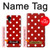 W2951 Red Polka Dots Hülle Schutzhülle Taschen und Leder Flip für Samsung Galaxy A03 Core