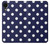 W3533 Blue Polka Dot Hülle Schutzhülle Taschen und Leder Flip für Samsung Galaxy A03 Core