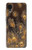 W3691 Gold Peacock Feather Hülle Schutzhülle Taschen und Leder Flip für Samsung Galaxy A03 Core