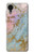 W3717 Rose Gold Blue Pastel Marble Graphic Printed Hülle Schutzhülle Taschen und Leder Flip für Samsung Galaxy A03 Core