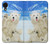 W3794 Arctic Polar Bear and Seal Paint Hülle Schutzhülle Taschen und Leder Flip für Samsung Galaxy A03 Core