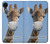 W3806 Funny Giraffe Hülle Schutzhülle Taschen und Leder Flip für Samsung Galaxy A03 Core