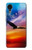 W3841 Bald Eagle Flying Colorful Sky Hülle Schutzhülle Taschen und Leder Flip für Samsung Galaxy A03 Core