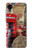 W3856 Vintage London British Hülle Schutzhülle Taschen und Leder Flip für Samsung Galaxy A03 Core