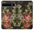 W3013 Vintage Antique Roses Hülle Schutzhülle Taschen und Leder Flip für Google Pixel 6a