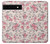 W3095 Vintage Rose Pattern Hülle Schutzhülle Taschen und Leder Flip für Google Pixel 6a