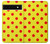 W3526 Red Spot Polka Dot Hülle Schutzhülle Taschen und Leder Flip für Google Pixel 6a