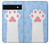 W3618 Cat Paw Hülle Schutzhülle Taschen und Leder Flip für Google Pixel 6a