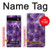 W3713 Purple Quartz Amethyst Graphic Printed Hülle Schutzhülle Taschen und Leder Flip für Google Pixel 6a