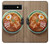 W3756 Ramen Noodles Hülle Schutzhülle Taschen und Leder Flip für Google Pixel 6a