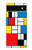 W3814 Piet Mondrian Line Art Composition Hülle Schutzhülle Taschen und Leder Flip für Google Pixel 6a