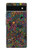 W3815 Psychedelic Art Hülle Schutzhülle Taschen und Leder Flip für Google Pixel 6a