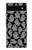 W3835 Cute Ghost Pattern Hülle Schutzhülle Taschen und Leder Flip für Google Pixel 6a