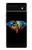 W3842 Abstract Colorful Diamond Hülle Schutzhülle Taschen und Leder Flip für Google Pixel 6a