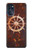 W2766 Ship Wheel Rusty Texture Hülle Schutzhülle Taschen und Leder Flip für Motorola Moto G (2022)