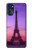 W3447 Eiffel Paris Sunset Hülle Schutzhülle Taschen und Leder Flip für Motorola Moto G (2022)