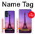 W3447 Eiffel Paris Sunset Hülle Schutzhülle Taschen und Leder Flip für Motorola Moto G (2022)