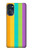 W3678 Colorful Rainbow Vertical Hülle Schutzhülle Taschen und Leder Flip für Motorola Moto G (2022)