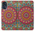 W3694 Hippie Art Pattern Hülle Schutzhülle Taschen und Leder Flip für Motorola Moto G (2022)