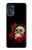 W3753 Dark Gothic Goth Skull Roses Hülle Schutzhülle Taschen und Leder Flip für Motorola Moto G (2022)
