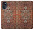 W3813 Persian Carpet Rug Pattern Hülle Schutzhülle Taschen und Leder Flip für Motorola Moto G (2022)