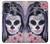 W3821 Sugar Skull Steam Punk Girl Gothic Hülle Schutzhülle Taschen und Leder Flip für Motorola Moto G (2022)