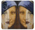 W3853 Mona Lisa Gustav Klimt Vermeer Hülle Schutzhülle Taschen und Leder Flip für Motorola Moto G (2022)