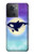 W3807 Killer Whale Orca Moon Pastel Fantasy Hülle Schutzhülle Taschen und Leder Flip für OnePlus Ace