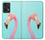 W3708 Pink Flamingo Hülle Schutzhülle Taschen und Leder Flip für OnePlus Nord CE 2 Lite 5G