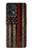 W3804 Fire Fighter Metal Red Line Flag Graphic Hülle Schutzhülle Taschen und Leder Flip für OnePlus Nord CE 2 Lite 5G