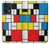 W3814 Piet Mondrian Line Art Composition Hülle Schutzhülle Taschen und Leder Flip für OnePlus Nord CE 2 Lite 5G