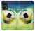 W3844 Glowing Football Soccer Ball Hülle Schutzhülle Taschen und Leder Flip für OnePlus Nord CE 2 Lite 5G